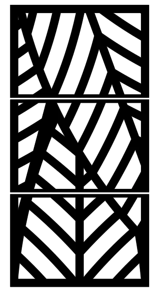Modular Privacy Panel Palm Lines